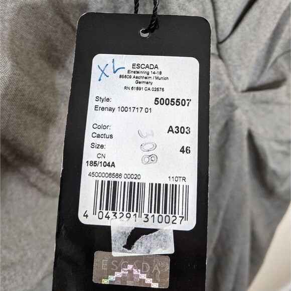 Escada V-Neck Sleeveless Knit Sheath Cactus Dress - Picture 14 of 16